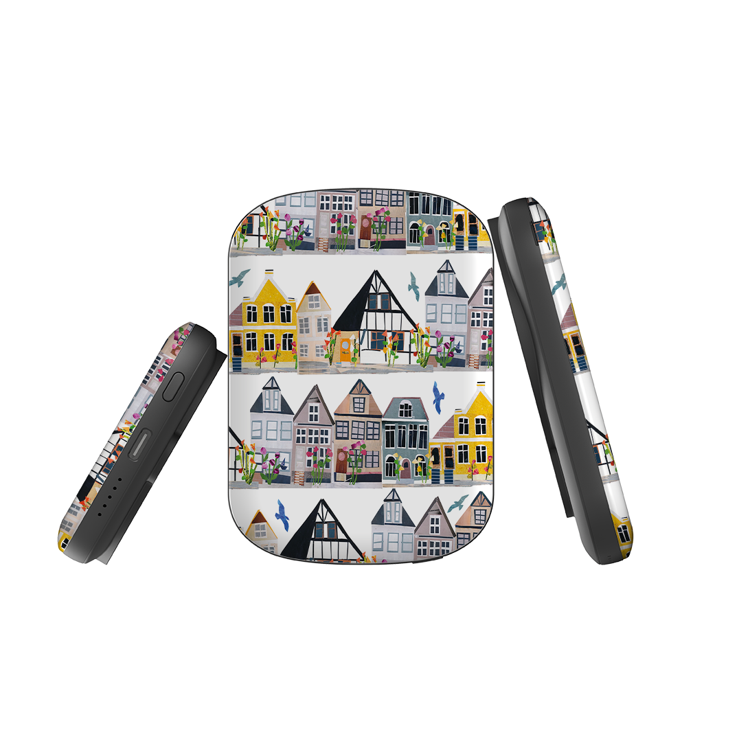 MagSafe Power Bank - Danish Houses By Tracey English