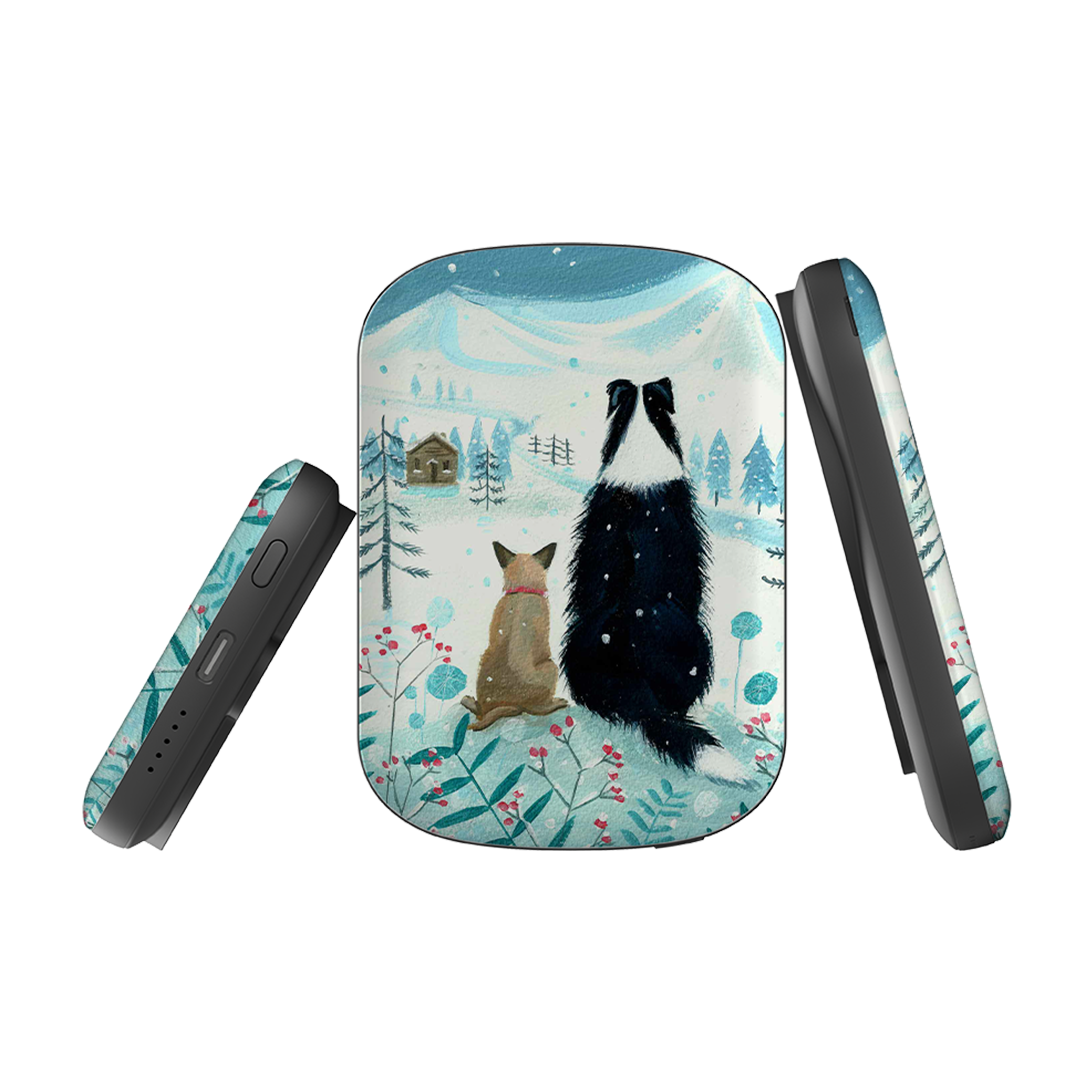 MagSafe Power Bank - Dogs Xmas By Mary Stubberfield