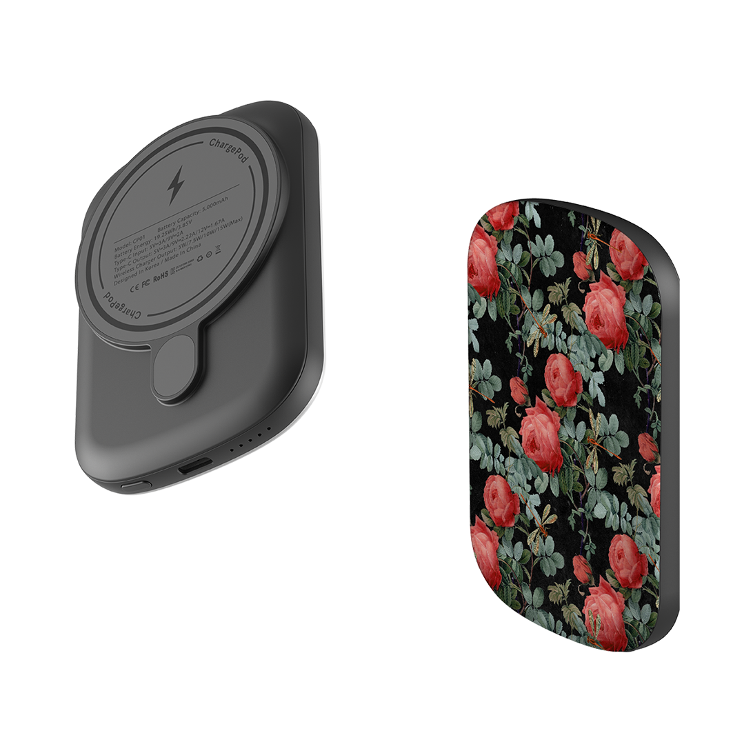 MagSafe Power Bank - Dragon and Roses
