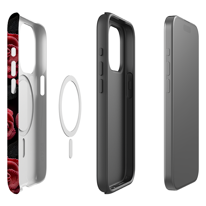 iPhone MagSafe Tough Case - Dark Roses II