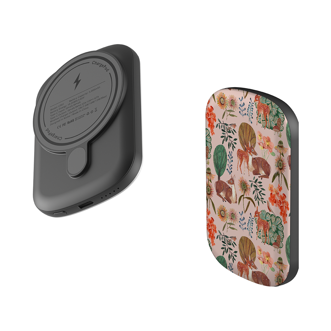 MagSafe Power Bank - Deer Pattern By Caroline Bonne Muller