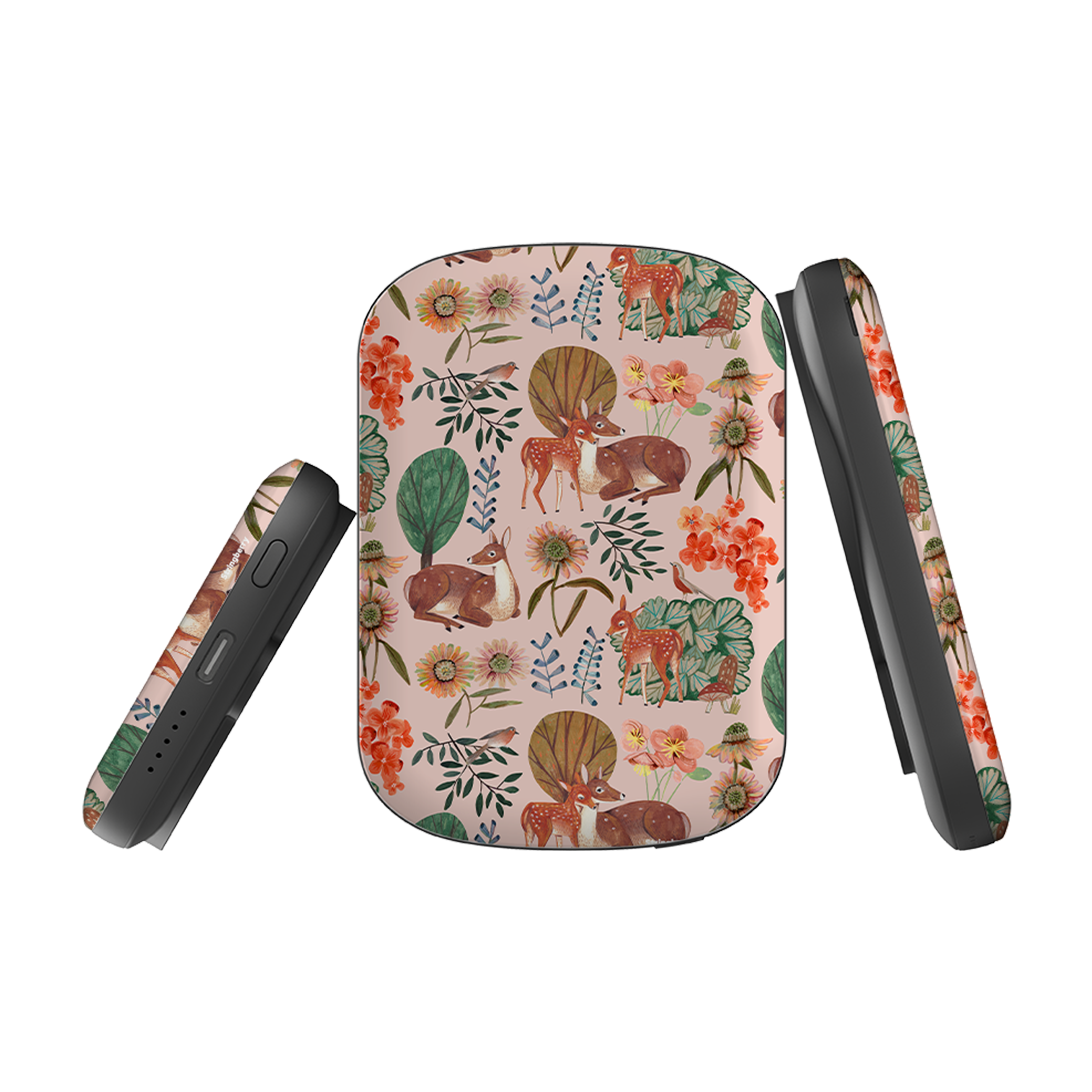 MagSafe Power Bank - Deer Pattern By Caroline Bonne Muller
