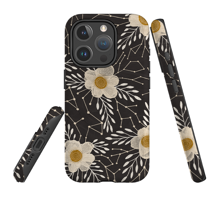 iPhone MagSafe Tough Case -  Delicate Floral Dark By Nina Pace