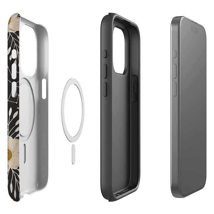 iPhone MagSafe Tough Case -  Delicate Floral Dark By Nina Pace