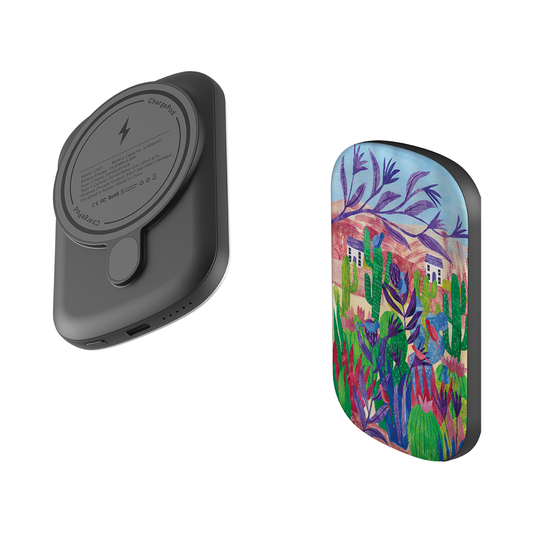 MagSafe Power Bank - Desert Cactus By Tracey English