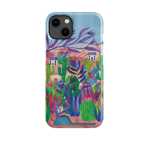 Desert Cactus By Tracey English Case and Card Case