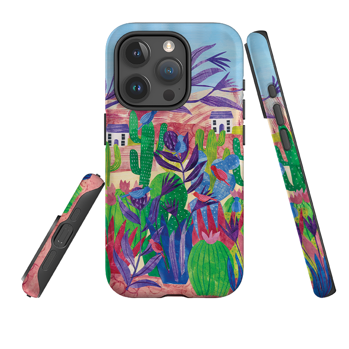 iPhone Tough Case - Desert Cactus By Tracey English