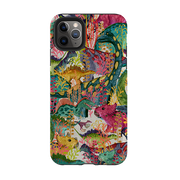 iPhone Tough Case - Dinosaur Jamboree By Katherine Quinn