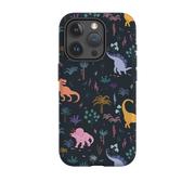 iPhone Tough Case - Dinosaur Pattern Dark By Meghann Rader