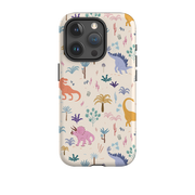 iPhone Tough Case - Dinosaur Pattern Light By Meghann Rader