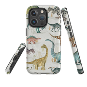 iPhone MagSafe Tough Case - Dinosaurs Pastel By Katherine Quinn