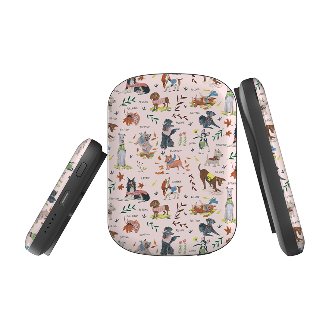 MagSafe Power Bank - Dog Pattern By Caroline Bonne Muller