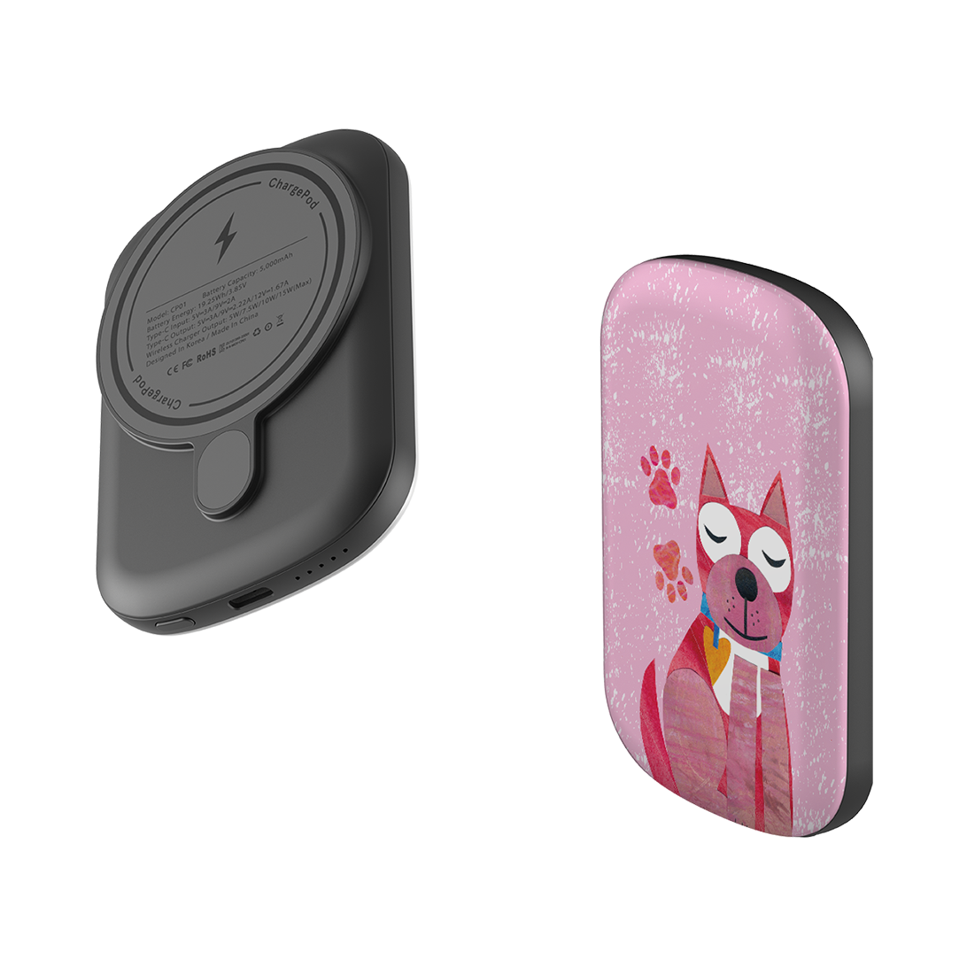 MagSafe Power Bank - Dog With Heart By Tracey English