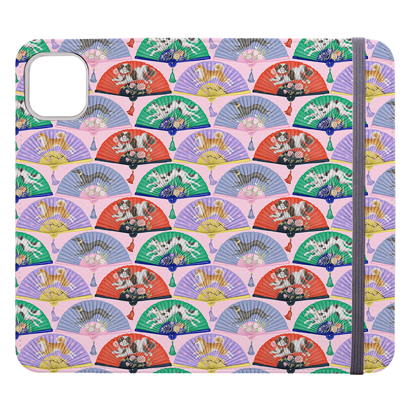 Dog Fan Wallet Case By Catherine Rowe