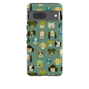 Google Tough Case -  Dog Heads Green By Katherine Quinn