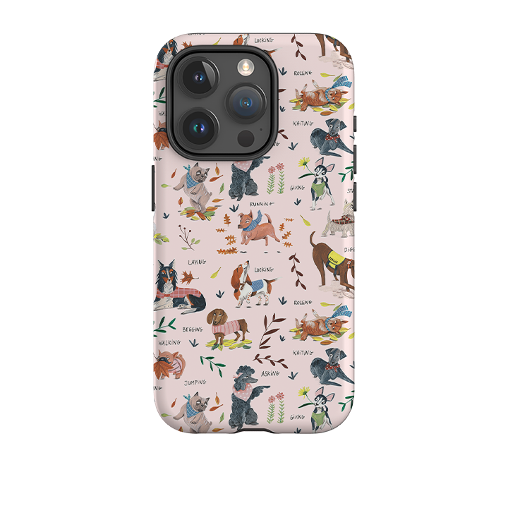 iPhone Tough Case - Dog Pattern By Caroline Bonne Muller