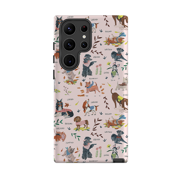 Samsung Tough Case - Dog Pattern By Caroline Bonne Muller