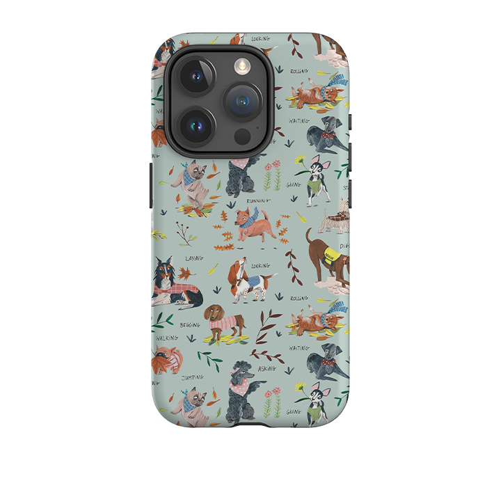 iPhone Tough Case - Dog Pattern II By Caroline Bonne Muller