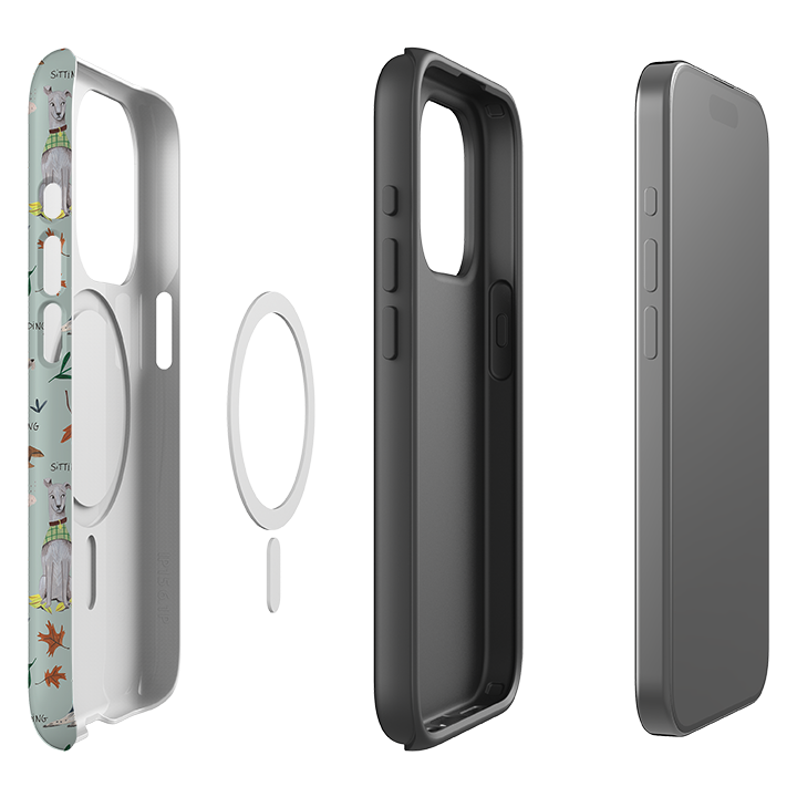 iPhone MagSafe Tough Case -  Dog Pattern II By Caroline Bonne Muller