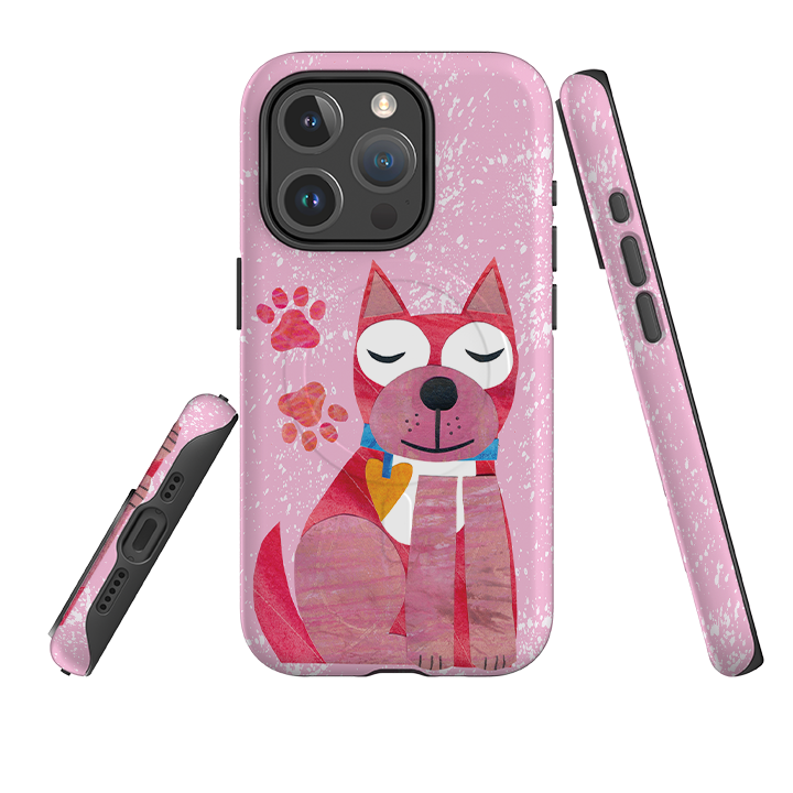 iPhone MagSafe Tough Case - Dog With Heart By Tracey English