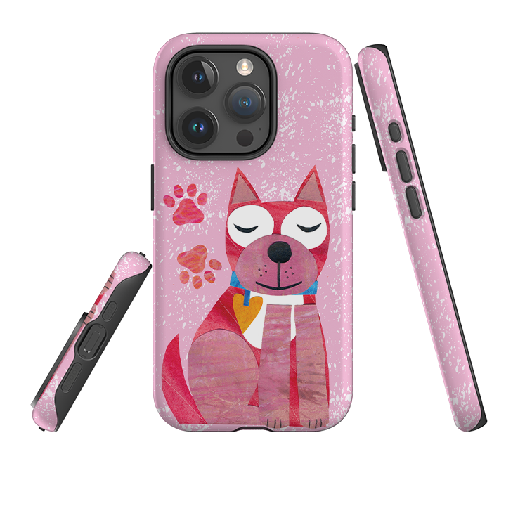 iPhone Tough Case - Dog With Heart By Tracey English