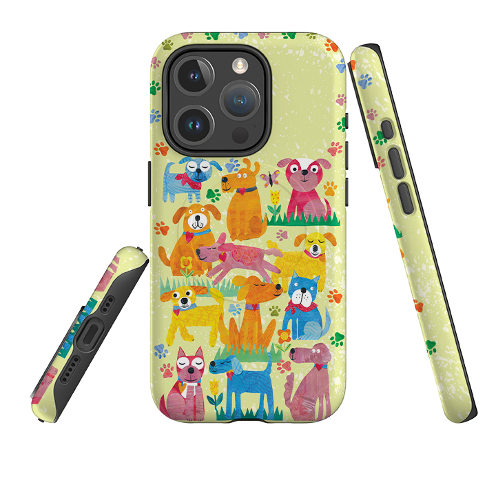 iPhone MagSafe Tough Case - Dogs in the park By Tracey English