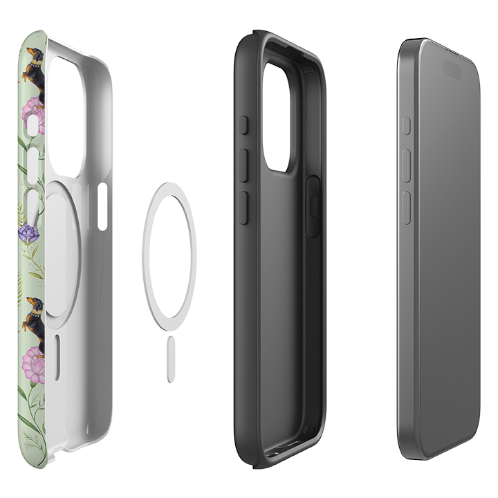 iPhone MagSafe Tough Case -  Doxy Day Afternoon Pistachio By Catherine Rowe