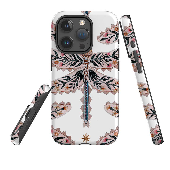 iPhone Tough Case - Dragonfly Pattern By Maria Matos