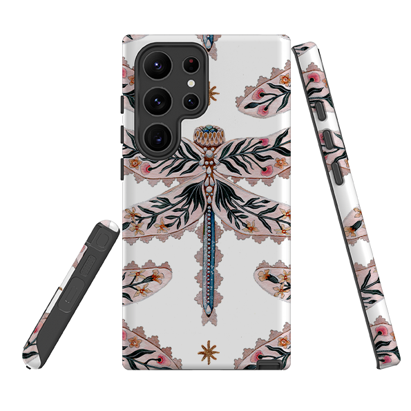 Samsung Tough Case - Dragonfly Pattern By Maria Matos