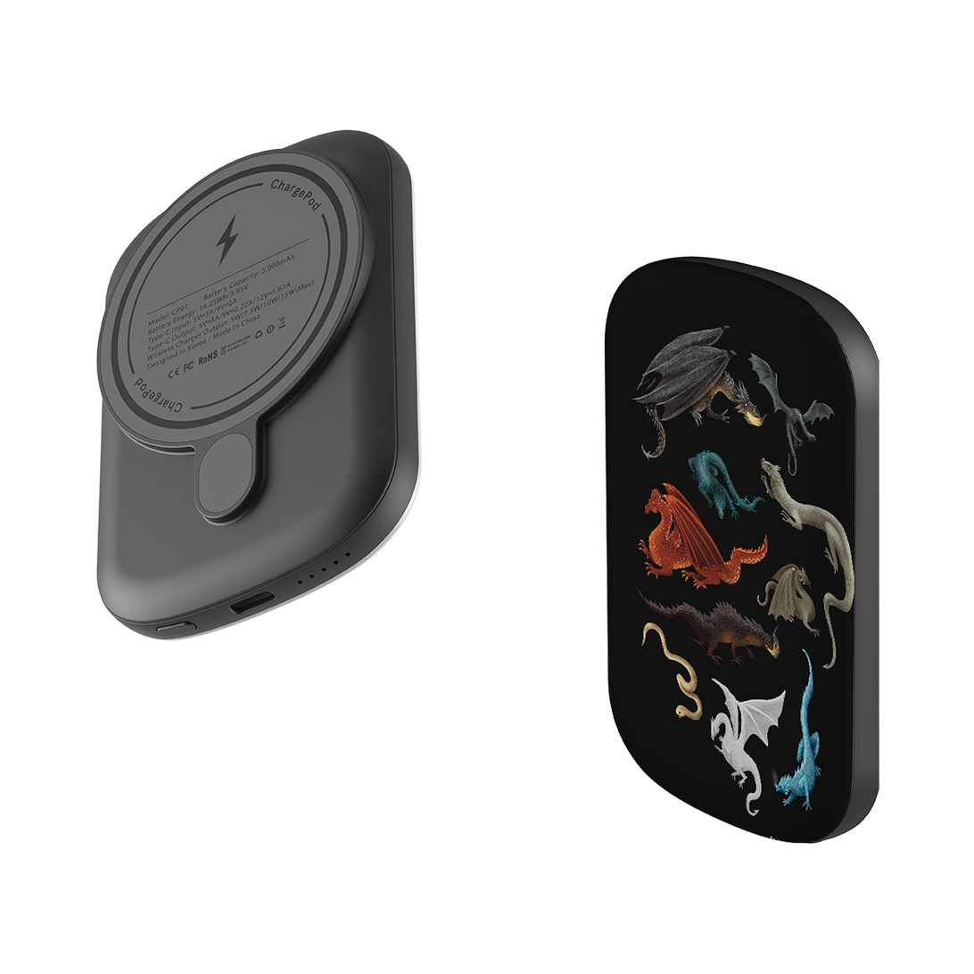 MagSafe Power Bank - Dragons, Wyverns, Wyrms By Anna Stead