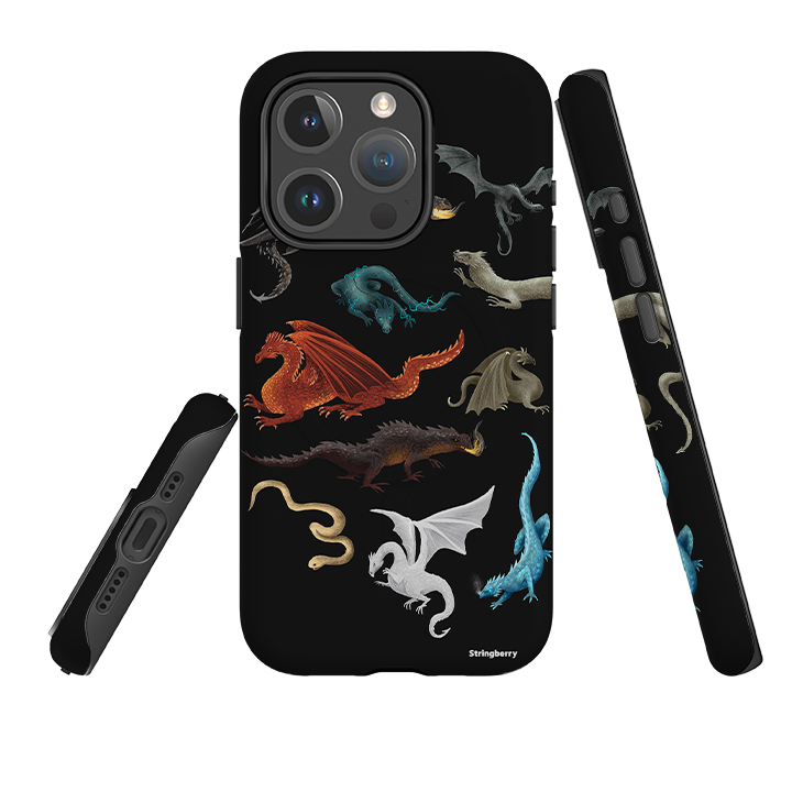 iPhone MagSafe Tough Case - Dragons, Wyverns, Wyrms By Anna Stead