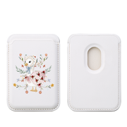 Duck Floral MagSafe Wallet- White