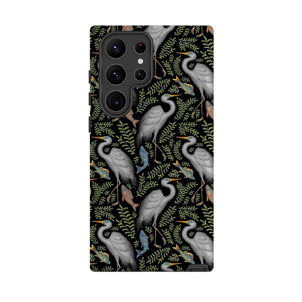 Samsung Tough Case - Egret Pattern By Catherine Rowe