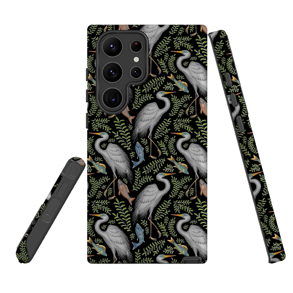 Samsung Tough Case - Egret Pattern By Catherine Rowe