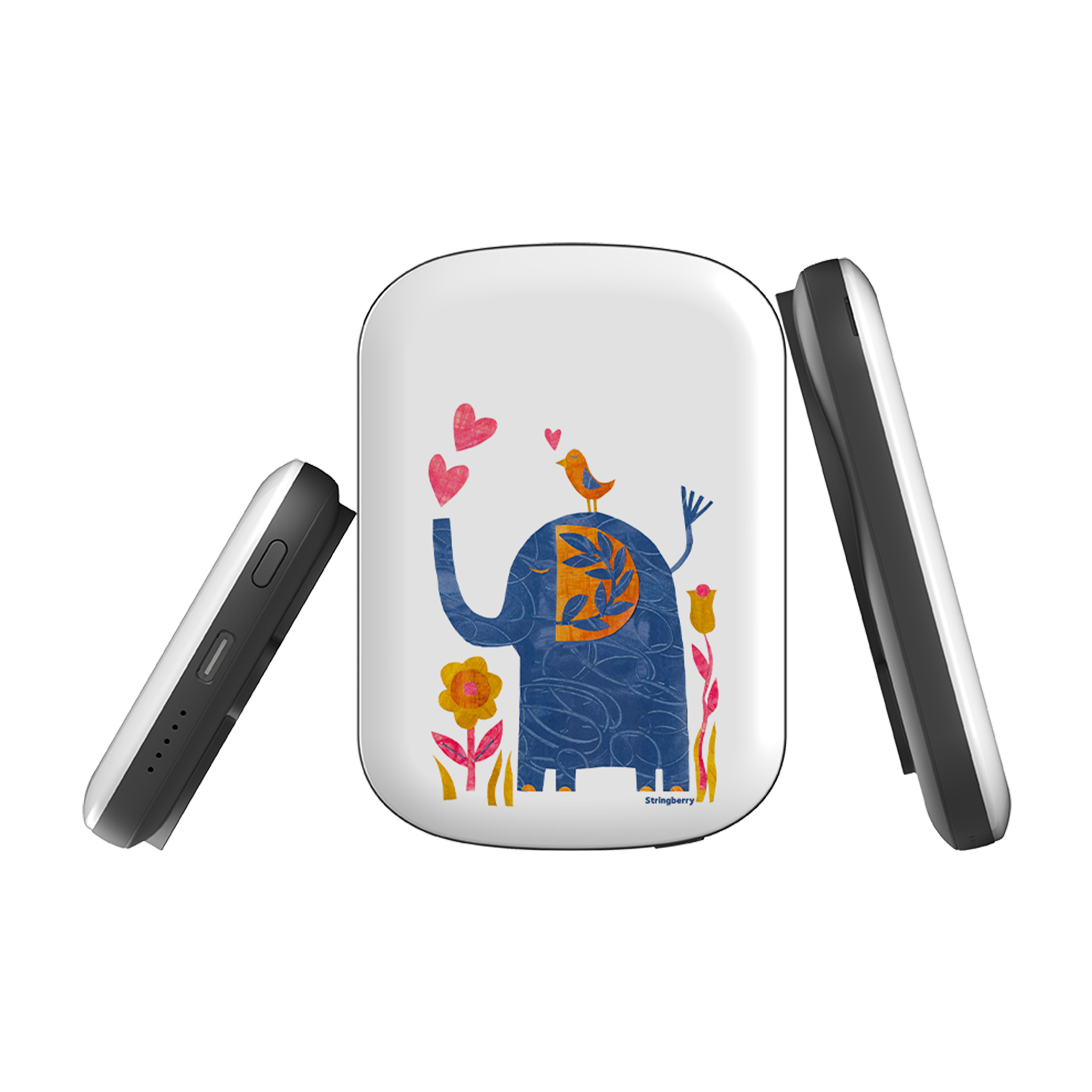 MagSafe Power Bank - Elephant In Love By Tracey English