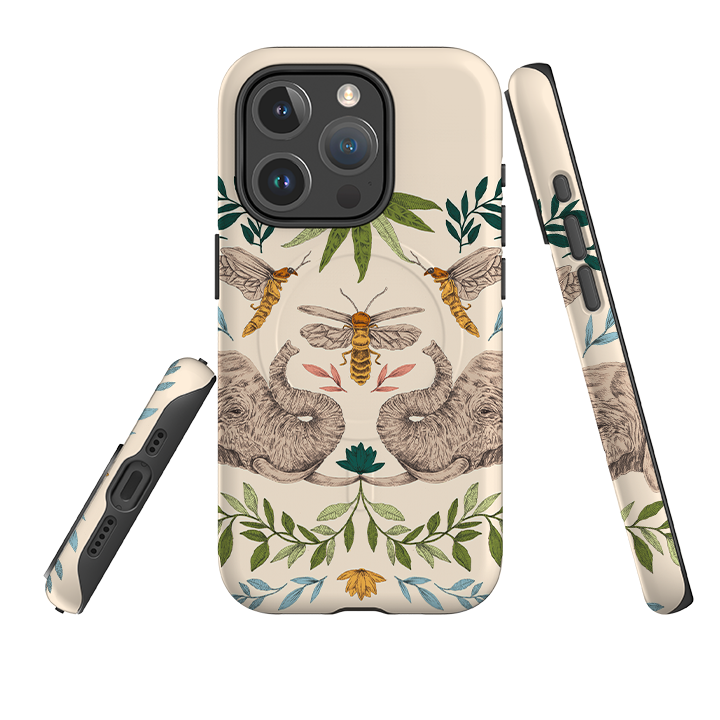 iPhone MagSafe Tough Case -  Elephant Firefly By Jade Mosinski