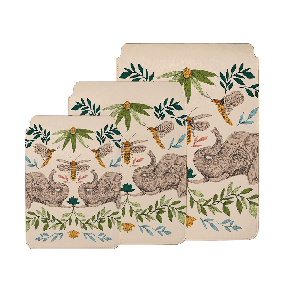 Elephant Firefly By Jade Mosinski Laptop, Kindle & iPad Sleeve