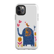 iPhone Tough Case - Elephant In Love By Tracey English