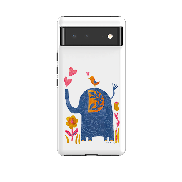 Google Tough Case -  Elephant In Love By Tracey English