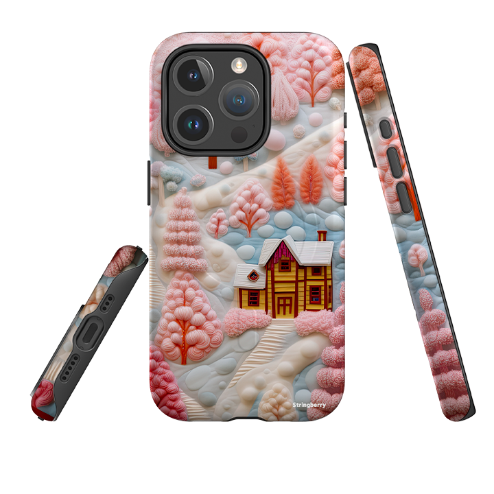 iPhone MagSafe Tough Case -  Embroidery Christmas