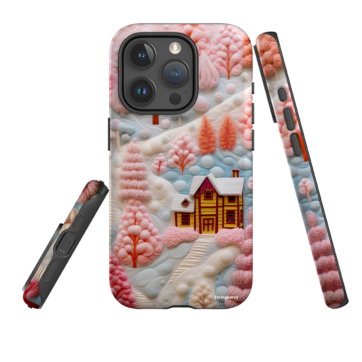 iPhone Tough Case - Embroidery Christmas