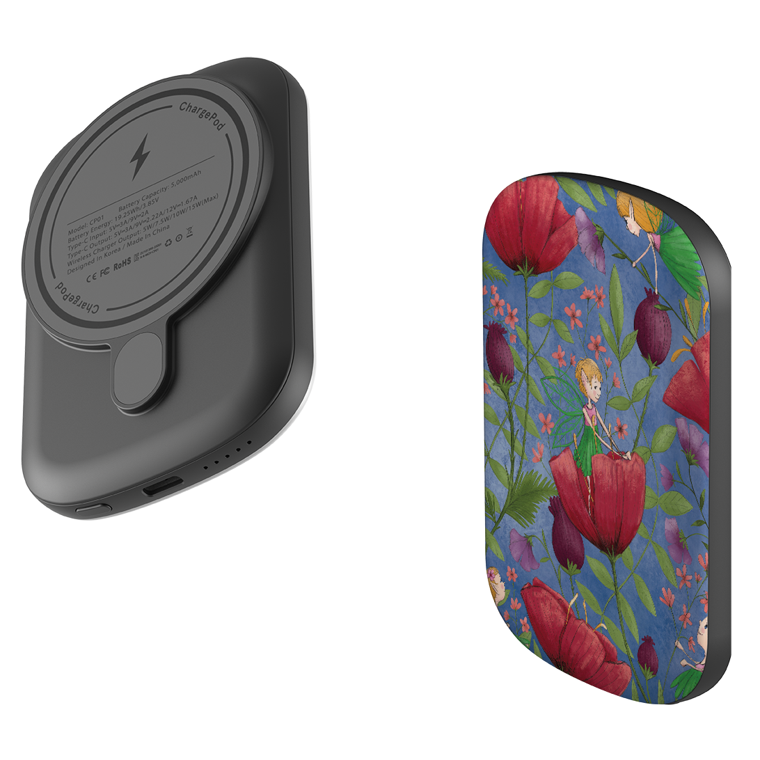 MagSafe Power Bank - Fairies and Flowers By Maja Lindberg