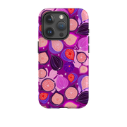 iPhone Tough Case - Ficolino Purple Pattern By Madalina Andronic