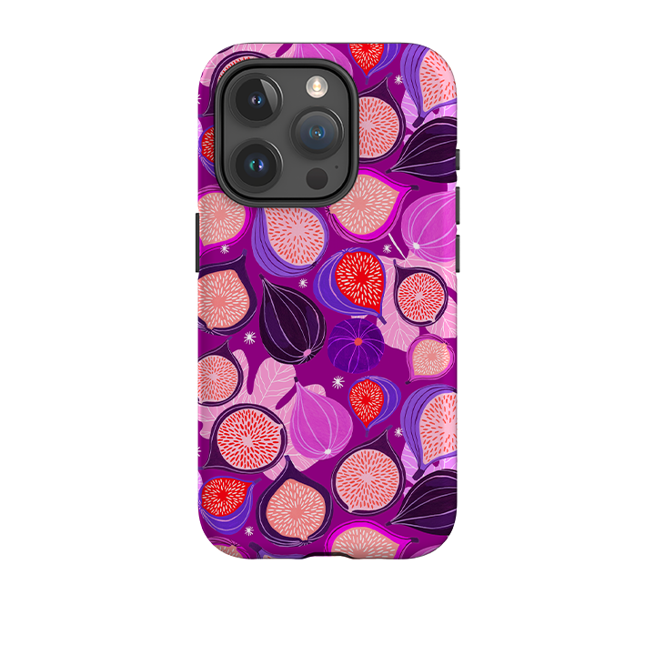 iPhone Tough Case - Ficolino Purple Pattern By Madalina Andronic