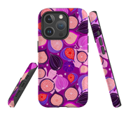 iPhone MagSafe Tough Case -  Ficolino Purple Pattern By Madalina Andronic