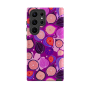 Samsung Tough Case - Ficolino Purple Pattern By Madalina Andronic