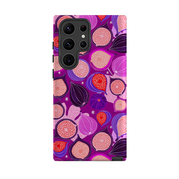 Samsung Tough Case - Ficolino Purple Pattern By Madalina Andronic