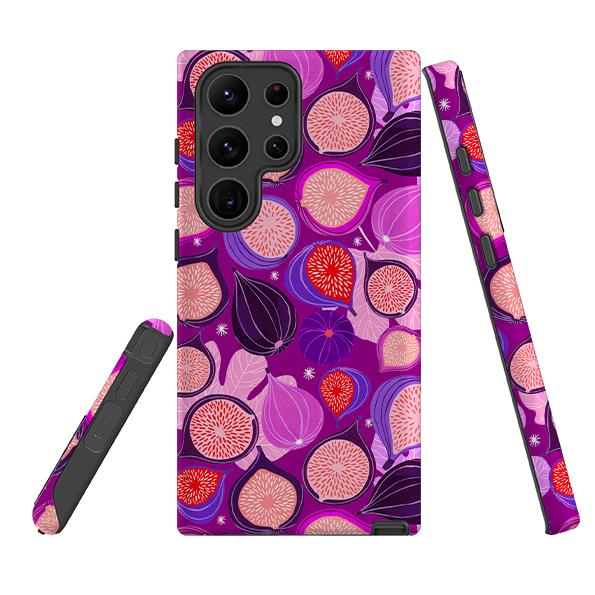 Samsung Tough Case - Ficolino Purple Pattern By Madalina Andronic