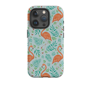 iPhone Tough Case - Flamingo Pattern By Catherine Rowe