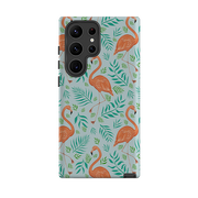 Samsung Tough Case - Flamingo Pattern By Catherine Rowe
